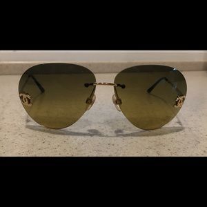Chanel aviator sunglasses
